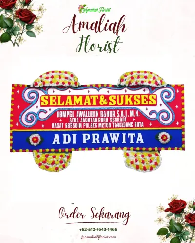 Karangan Bunga Ucapan Selamat di Sudajayagirang