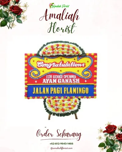 Bunga Papan Congratulation di Sudajayagirang